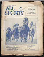 All Sports Illustrated Weekly Number 403 May 28 1927