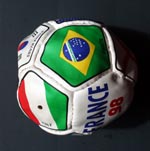 Football commemorating World Cup France 1998