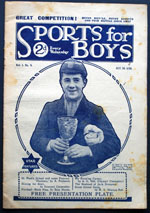Sports for Boys Volume 1 Number 4 October 30 1920 Free Presentation Plate
