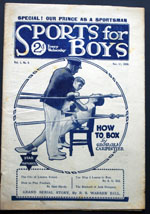 Sports for Boys Volume 1 Number 6 November 13 1920 