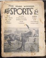 All Sports Illustrated Number 379 December 11 1926 