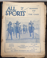 All Sports Illustrated Weekly Number 404 June 4 1927