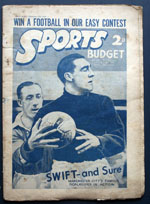 Sports Budget (Series 2) Volume 8 Number 185 September 17 1938
